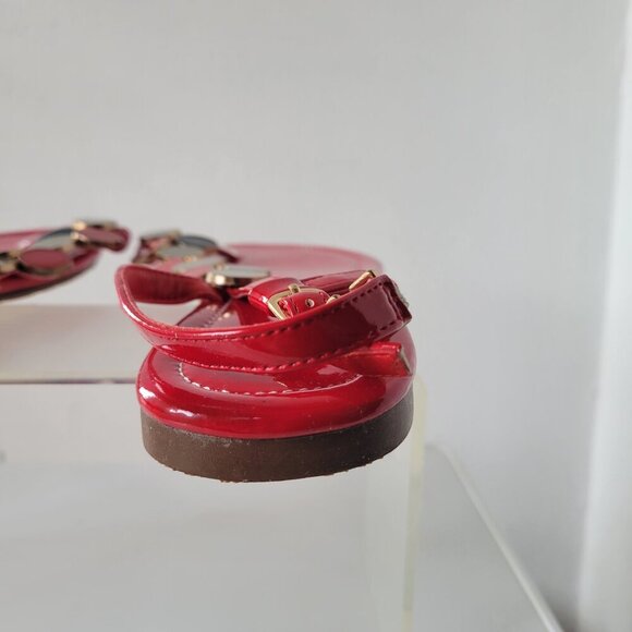 Miaolv Clip Toe Thong Flat Slingbacks Ankle Strap Sandals (Size: 9½) - Picture 9 of 12